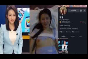 电视台主持人陈慧 门事件，看哭了做爱不忘爱国  背景图片