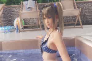 【死或生】 玛莉萝丝不小心露出鲜嫩金毛粉穴  背景图片