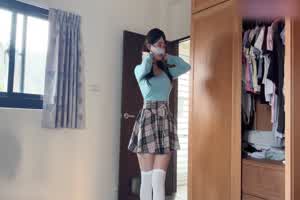 清华大学外文系臀后健身教练「Ellie」OF剧情私拍 表姐的恋爱教学  背景图片