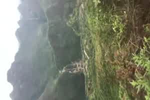 【野外偷情】留守少妇耐不住寂寞，与炮友爬山野战，真TM刺激，浪叫不止，差点被发现  背景图片